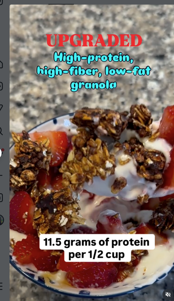 High-Protein + High-Fiber + Low-Fat Granola
