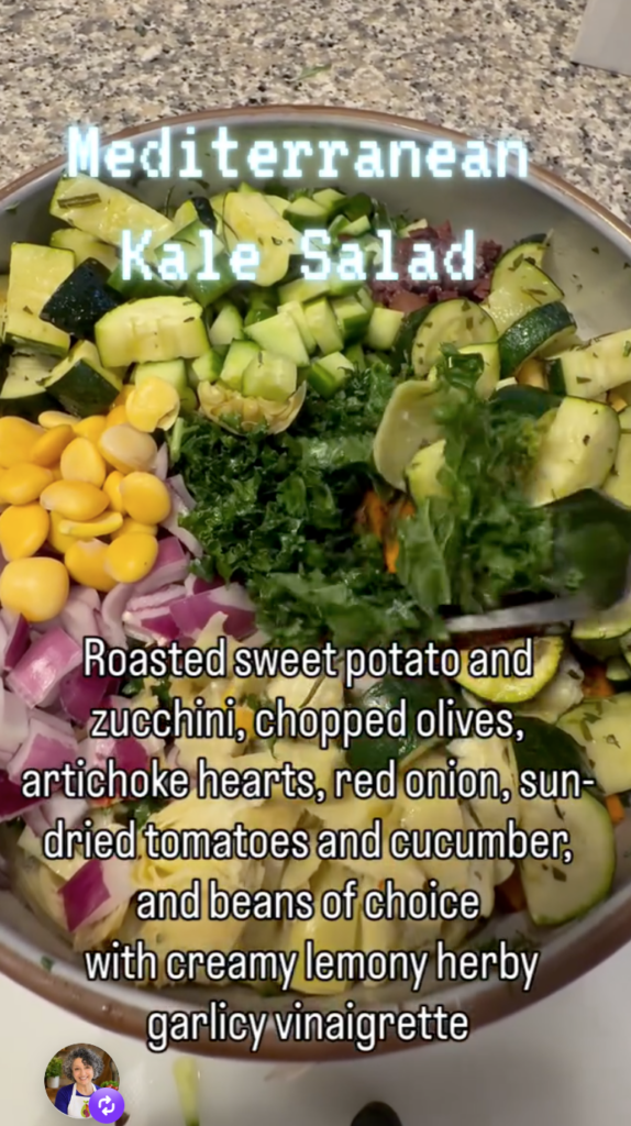 Vegan High-Protein Mediterranean Kale Salad