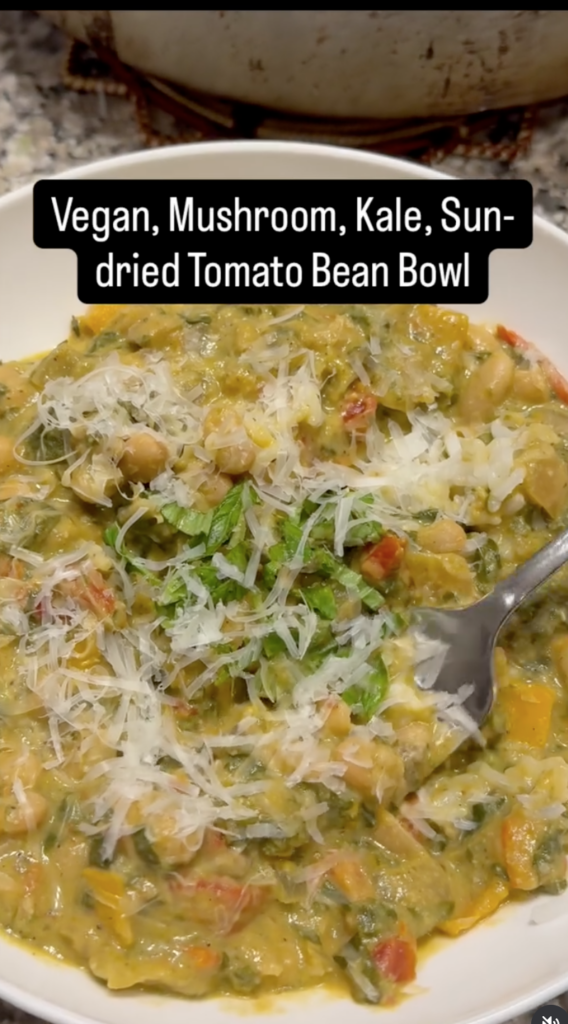 Vegan high-protein bean bowl