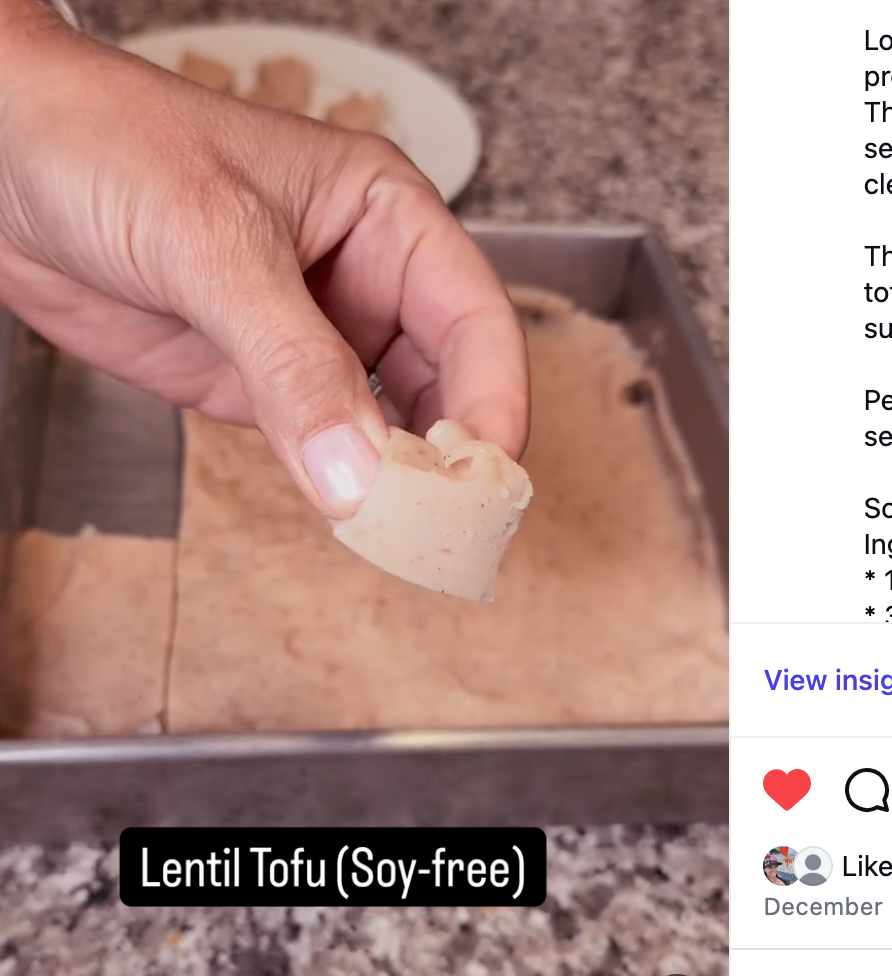 Soy-Free Lentil Tofu