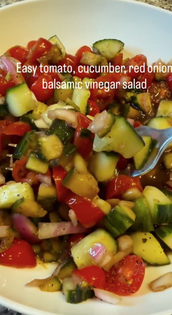 Simple Tomato-Cucumber Salad